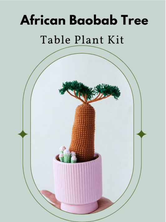 Crochet African baobab tree